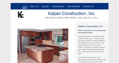 Desktop Screenshot of kaljianconstruction.com